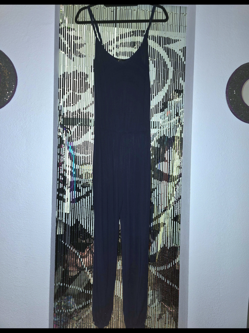 Women's Navy Blue Sleeveless Jumpsuit Size XS